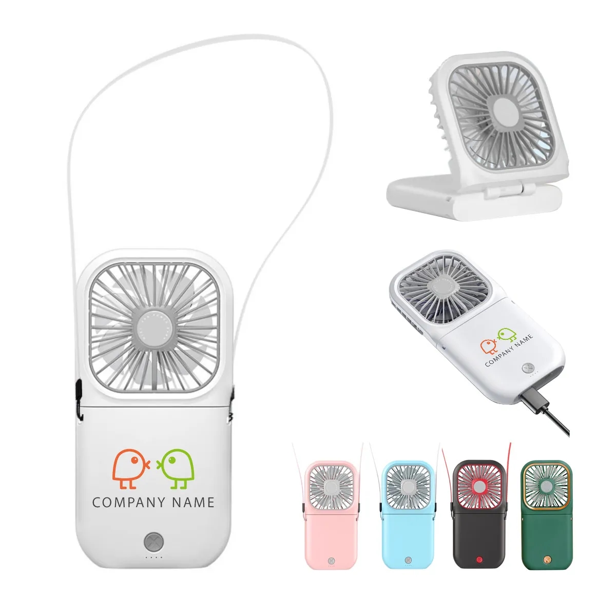 Portable Handheld Fan Necklace Fan 2