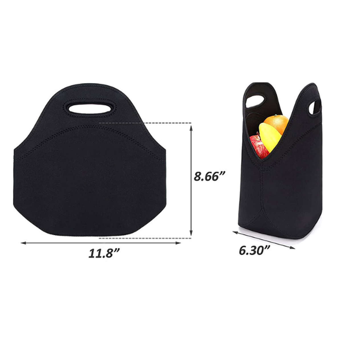 Neoprene Lunch Tote Bag with Handle 7