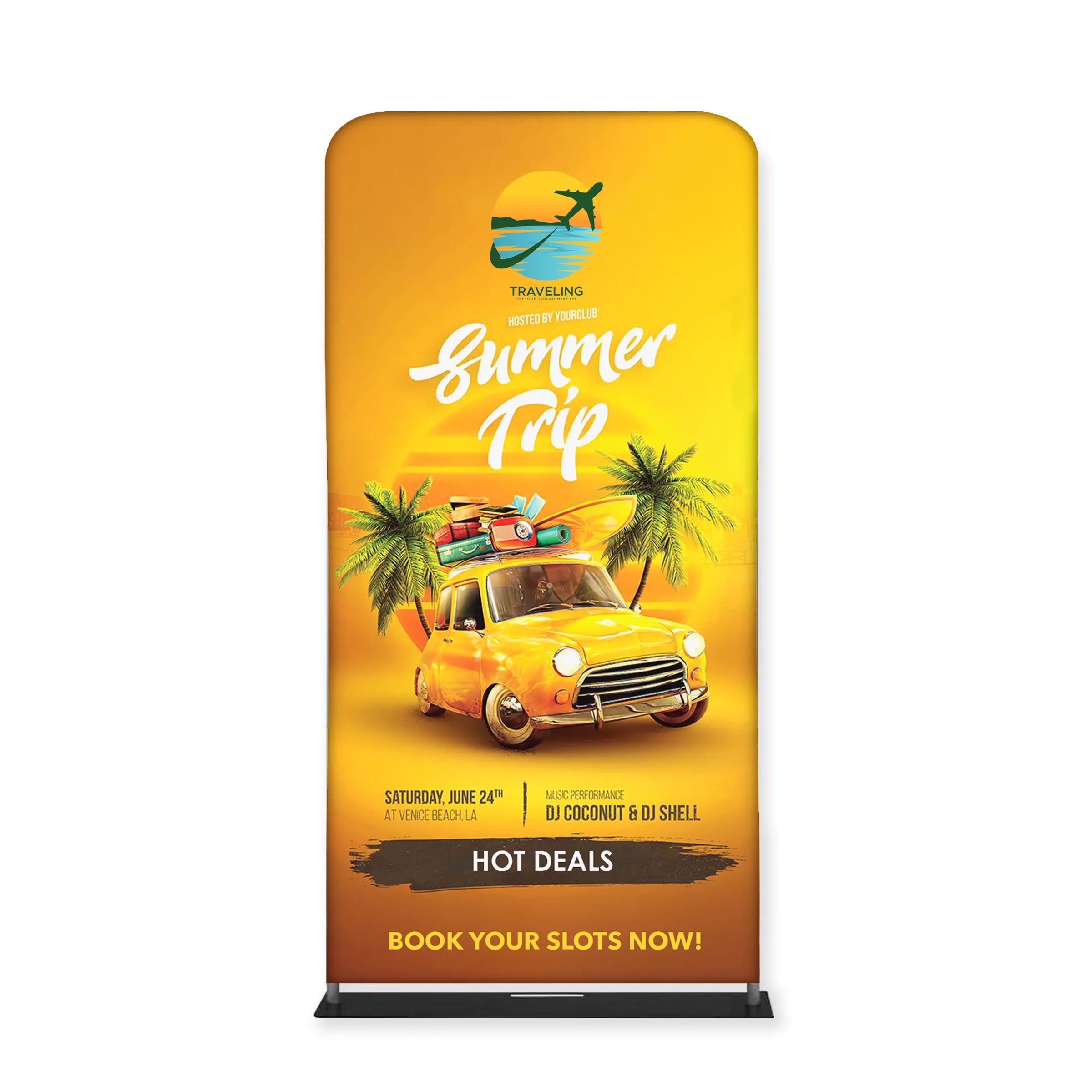Tube Banner, Double Sided Digitally Printed - 6'x3' 1