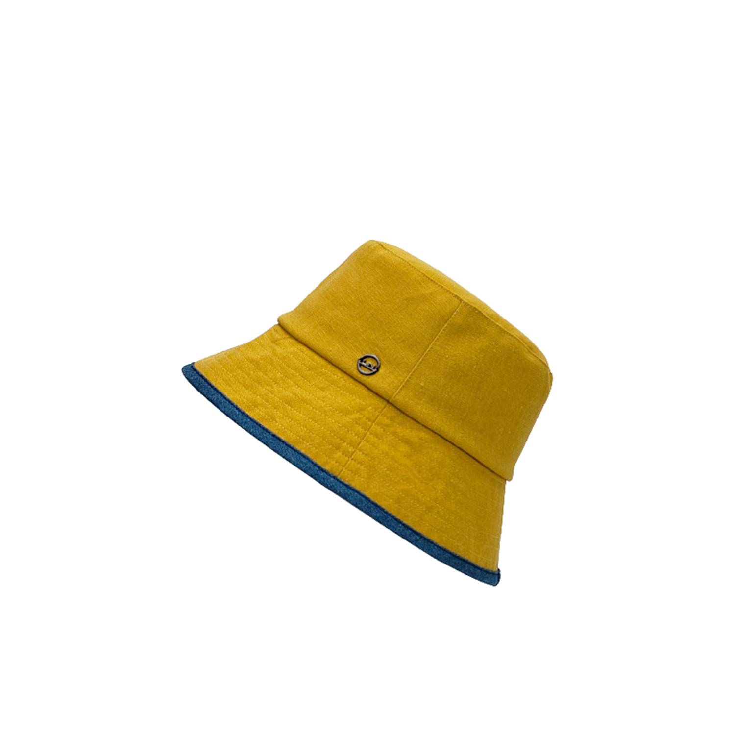 Two Tone Cotton Washed Bucket Hat 4