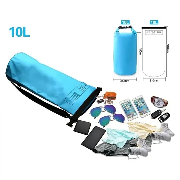 Waterproof Dry Bag - Premium 10L PVC with Handle 5
