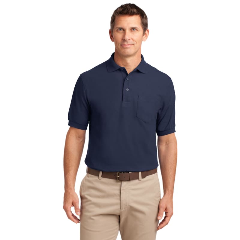 Port Authority Silk Touch Polo With Pocket. 61