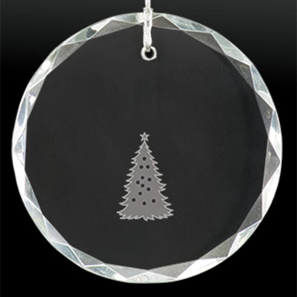 Round Crystal Christmas Tree Ornament 5