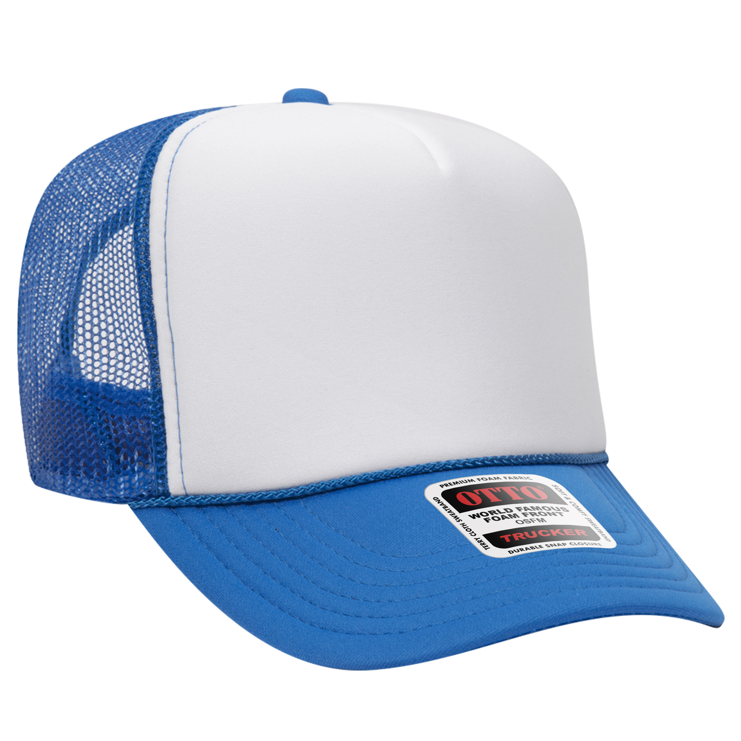 OTTO CAP® 5 Panel High Crown Mesh Back Trucker Hat 110