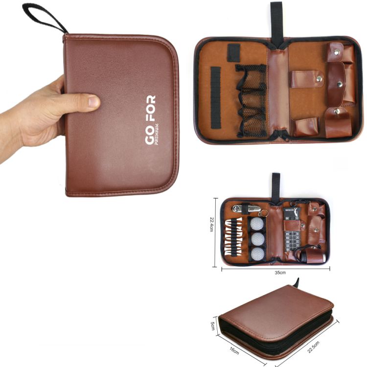 Leather Golf Accessory Bag 1