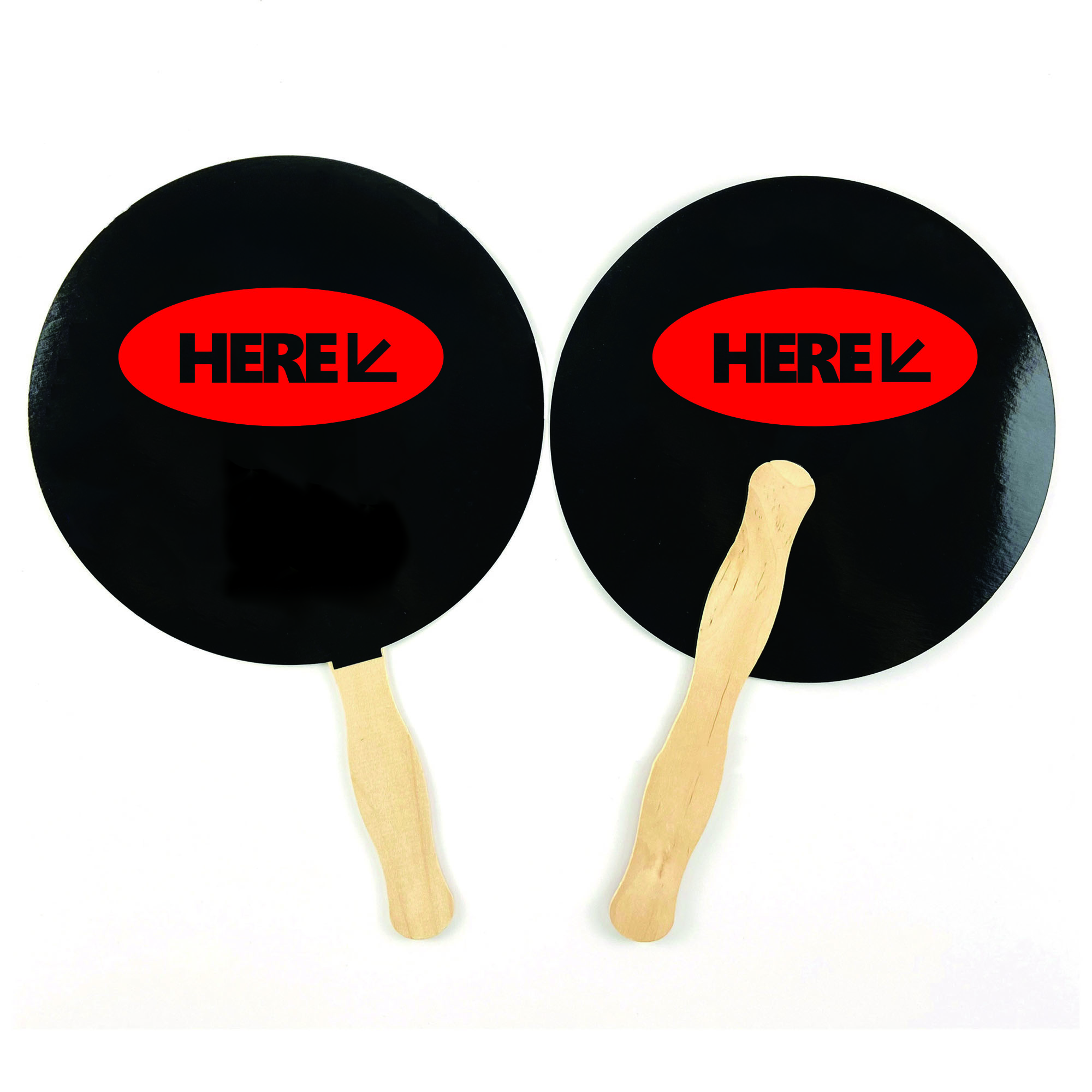 Stylish Paper Fan With Wooden Handle Full Color 6