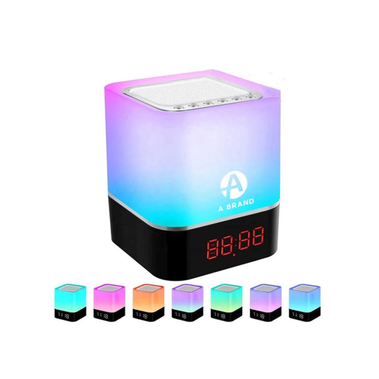 Alarm Clock Bluetooth Speaker Night Light 1