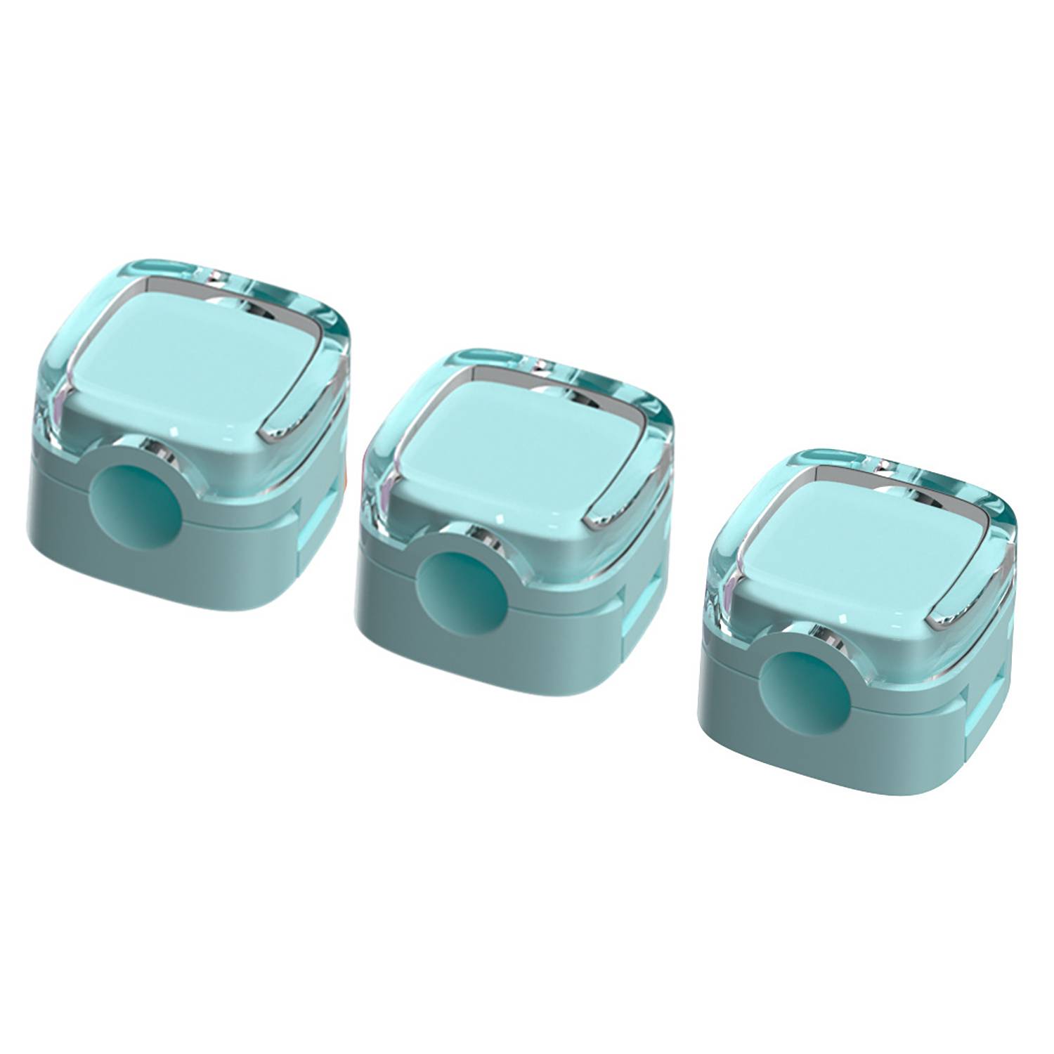 3Pcs ABS Magnetic Desktop Cable Organizer w/ Adhesive Base 8