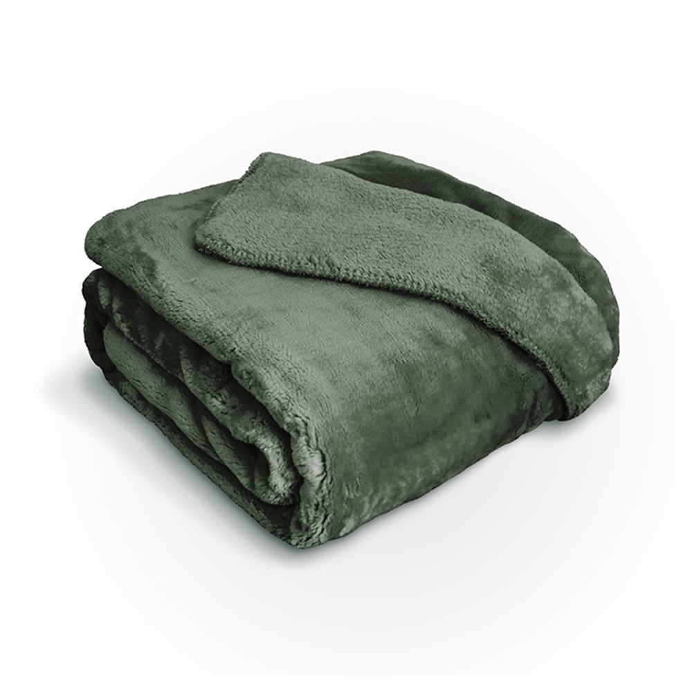Double-sided Flannel Plain Thickened Single Layer Throw Blanket

 2