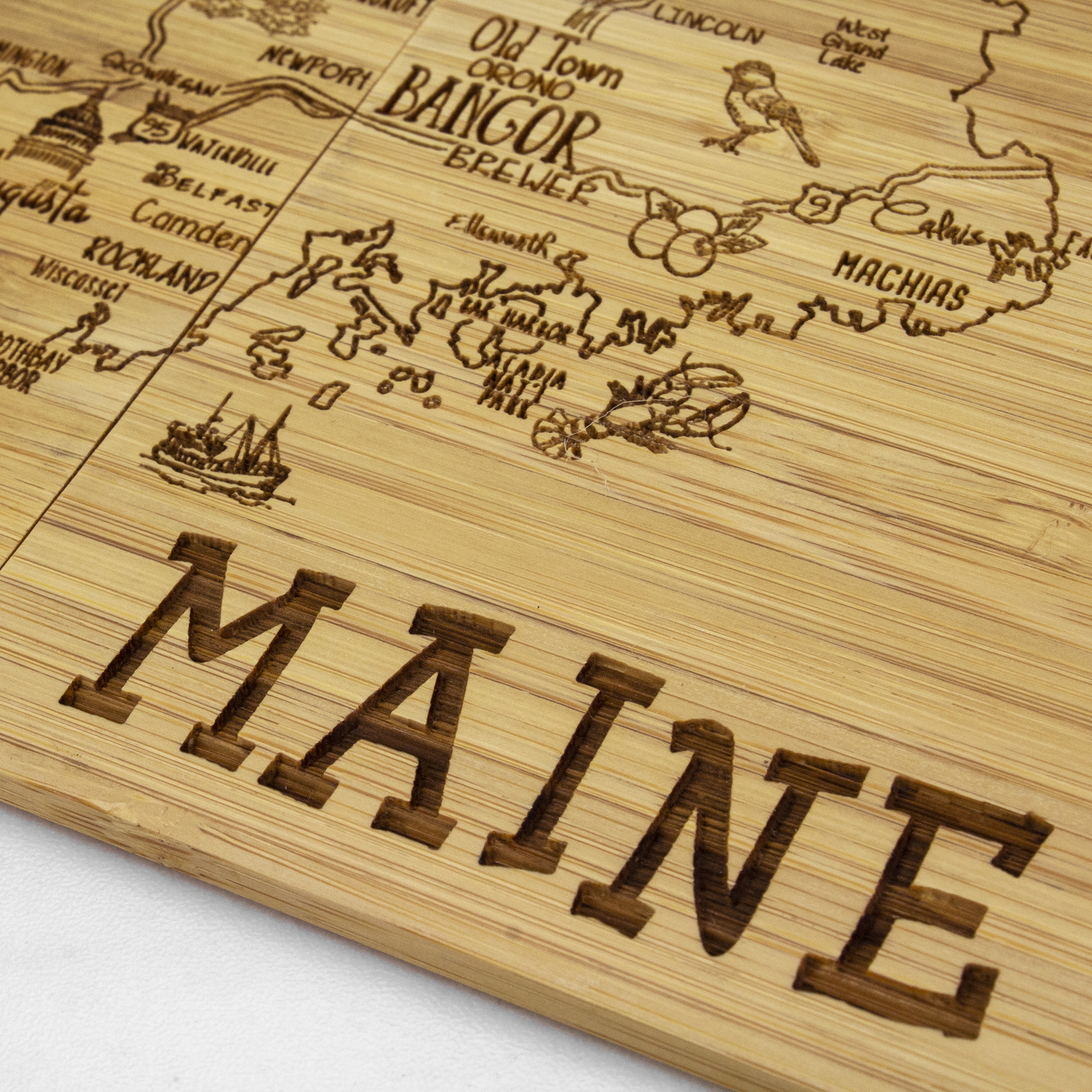 Maine Puzzle Coaster Set 11