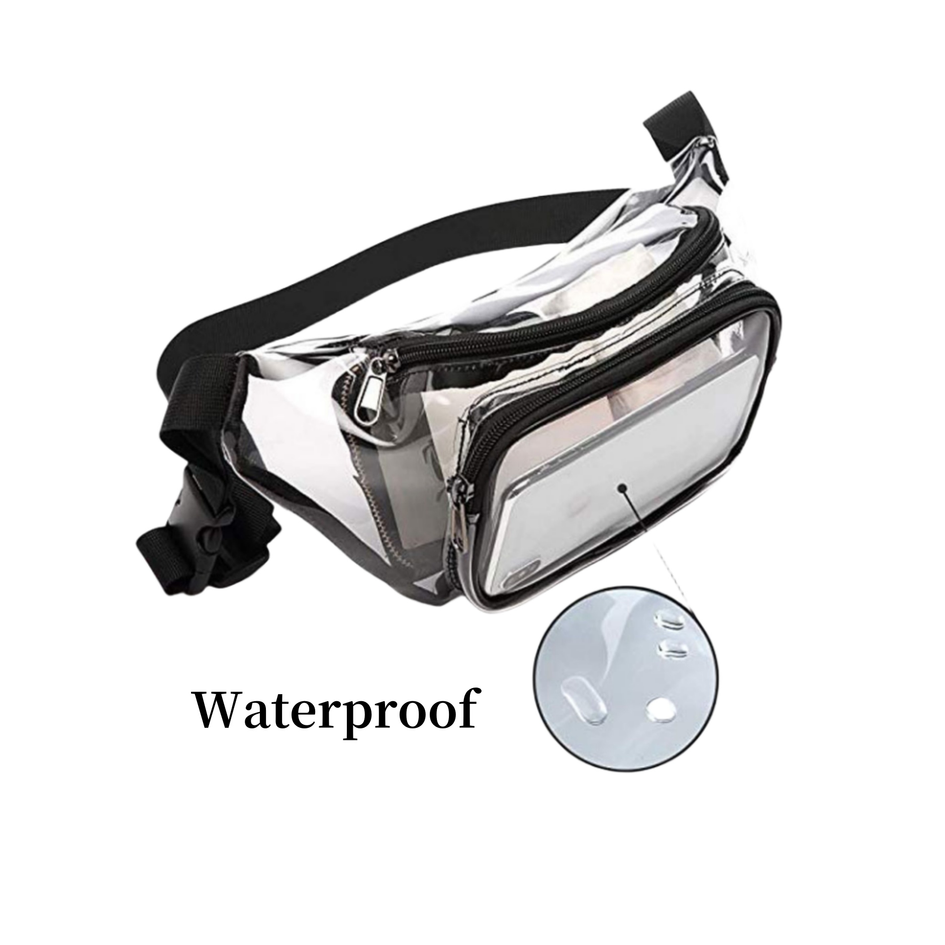 Clear Fanny Pack Stadium Approved Waist Bag 1