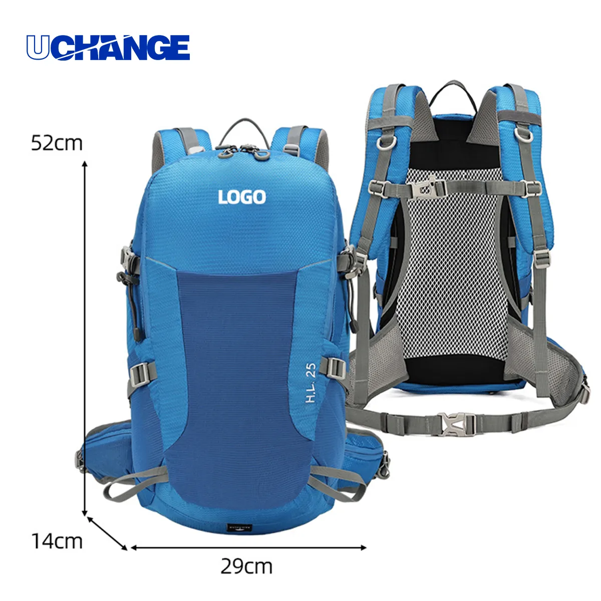 25L Water-Resistant Hiking Backpack With Hydration Port 2
