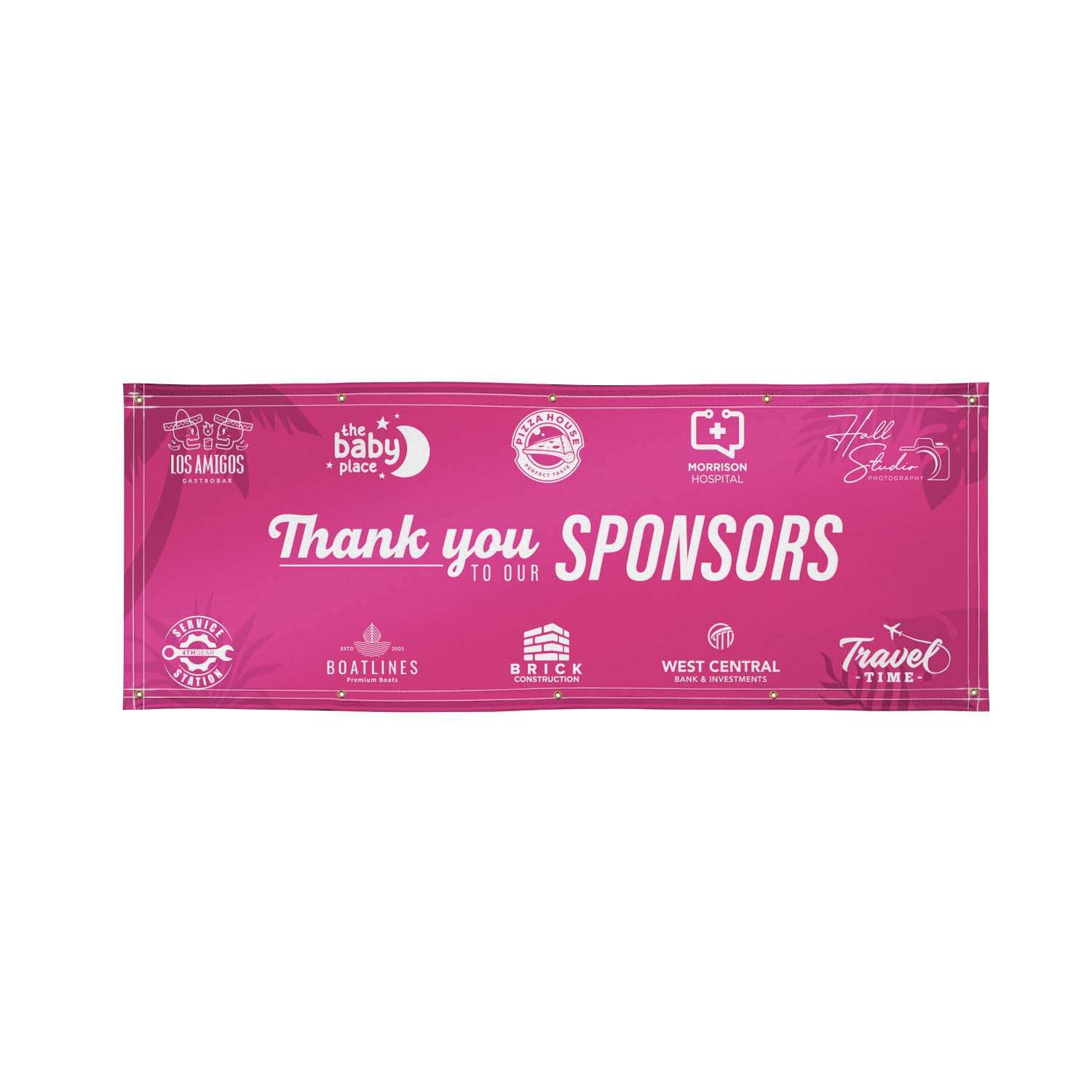 3' x 8' Nylon Banner Single-Sided