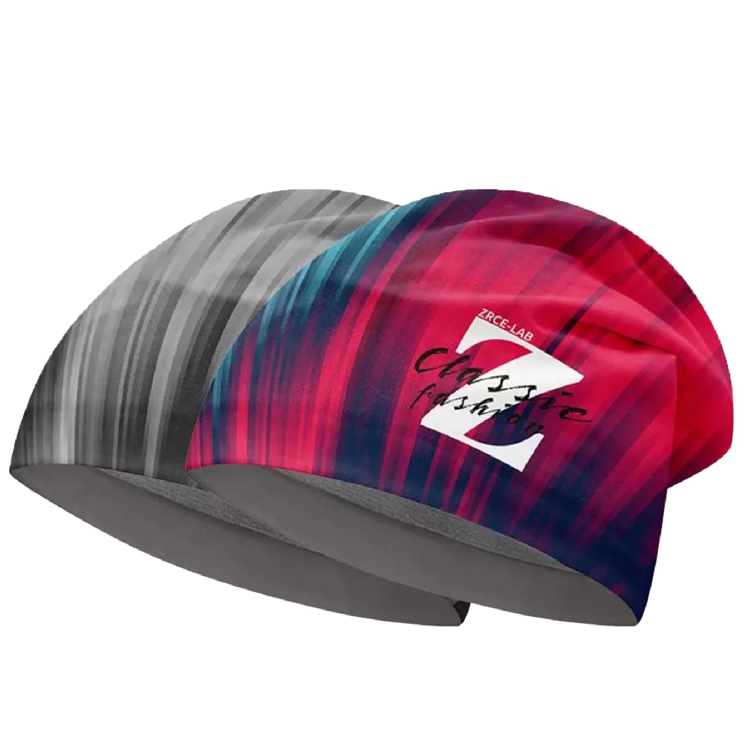 Dual layer sublimation beanie with inner fleece