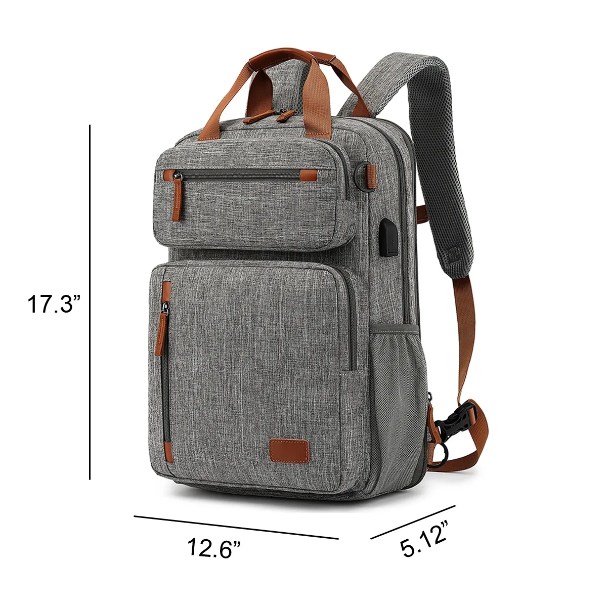 Waterproof Laptop Backpack with USB Charging Port 2