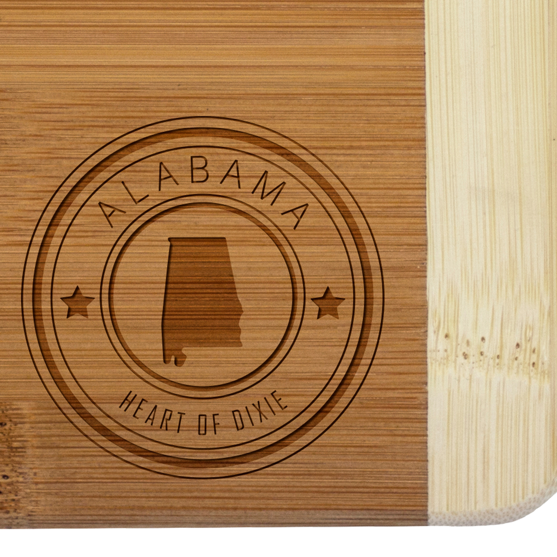 Alabama State Stamp 2-Tone Bar Board 2