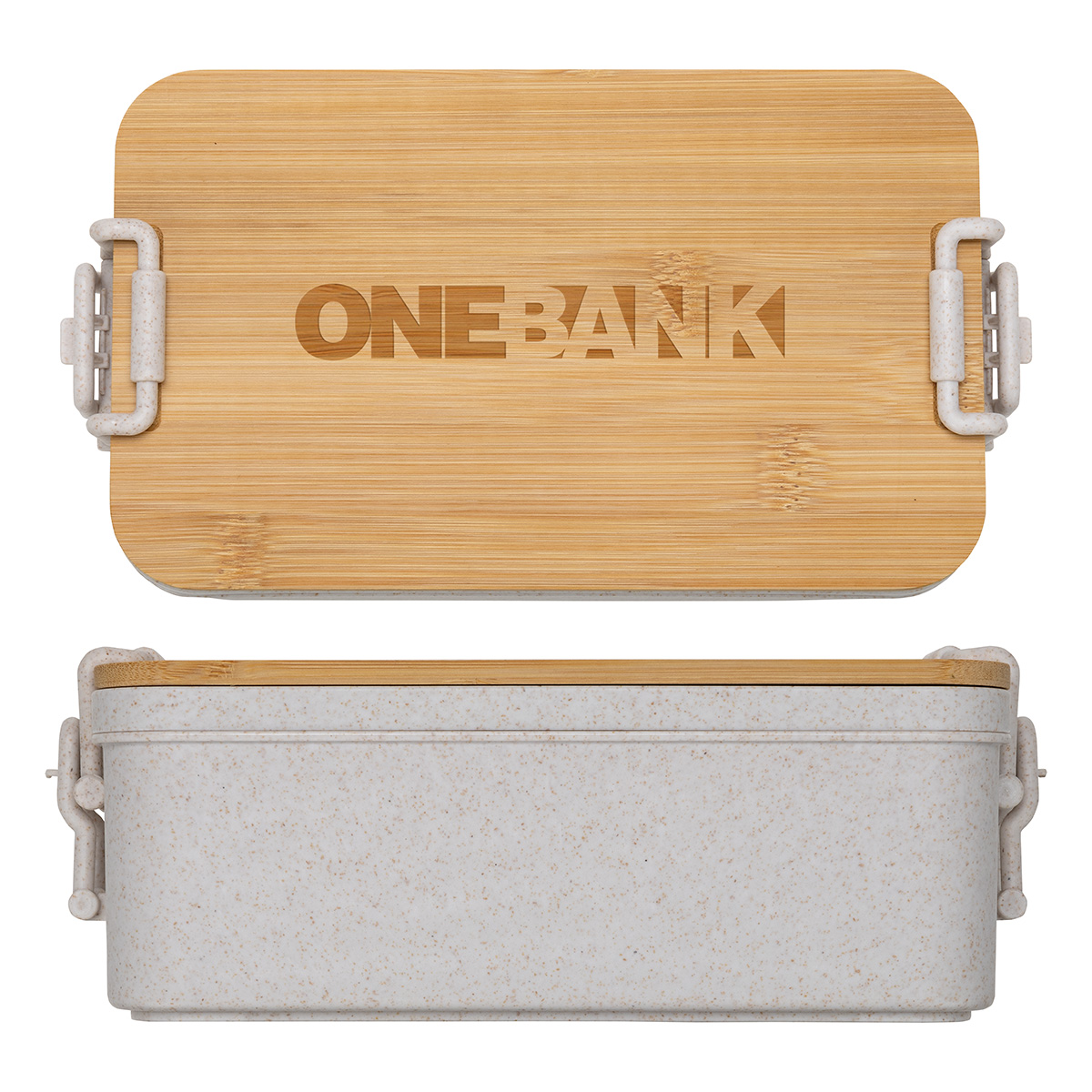Chuckwagon Stackable Lunch Box With Bamboo Lid & Utensils 8