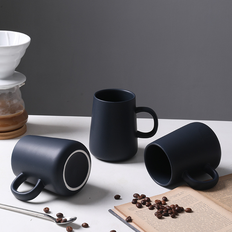 Narrow Mouth Wide Belly Matte Ceramic Coffee Mug 2
