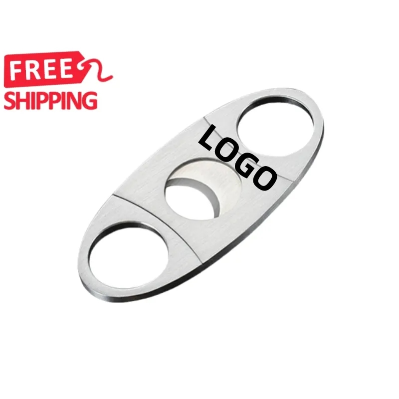 Stainless Steel Double Guillotine Cigar Cutter 4