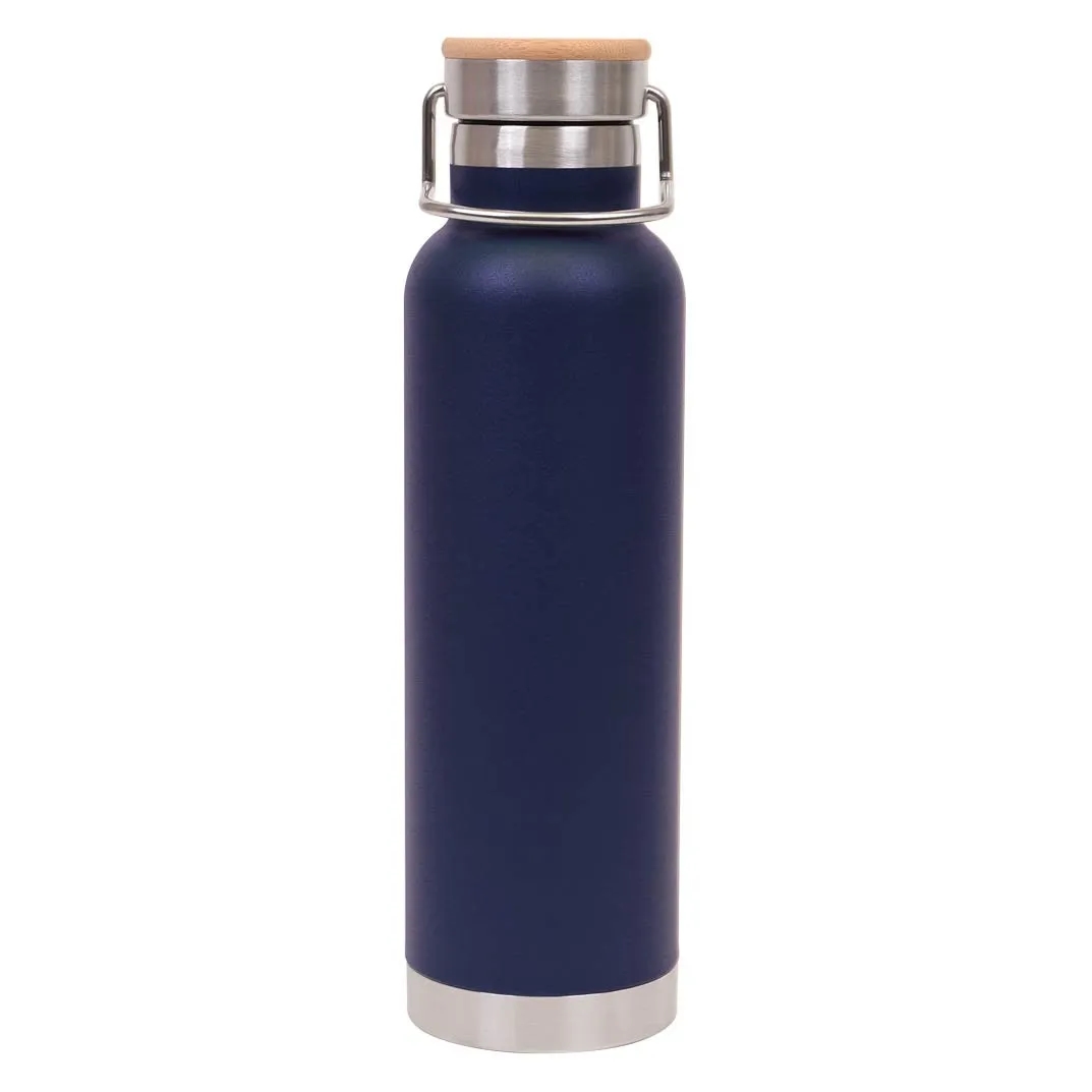 Insulated Metal Sports Bottle with Handle and Leak Proof Lid 8