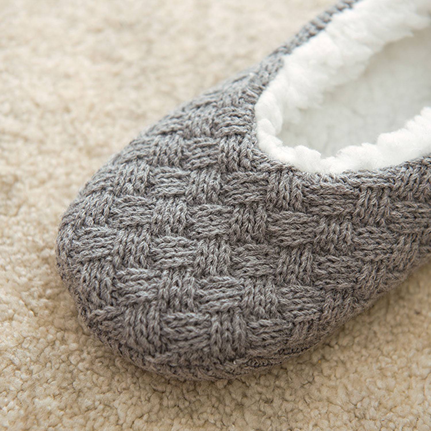 Women Thermal Soft Bowknot Fleece Slippers 5