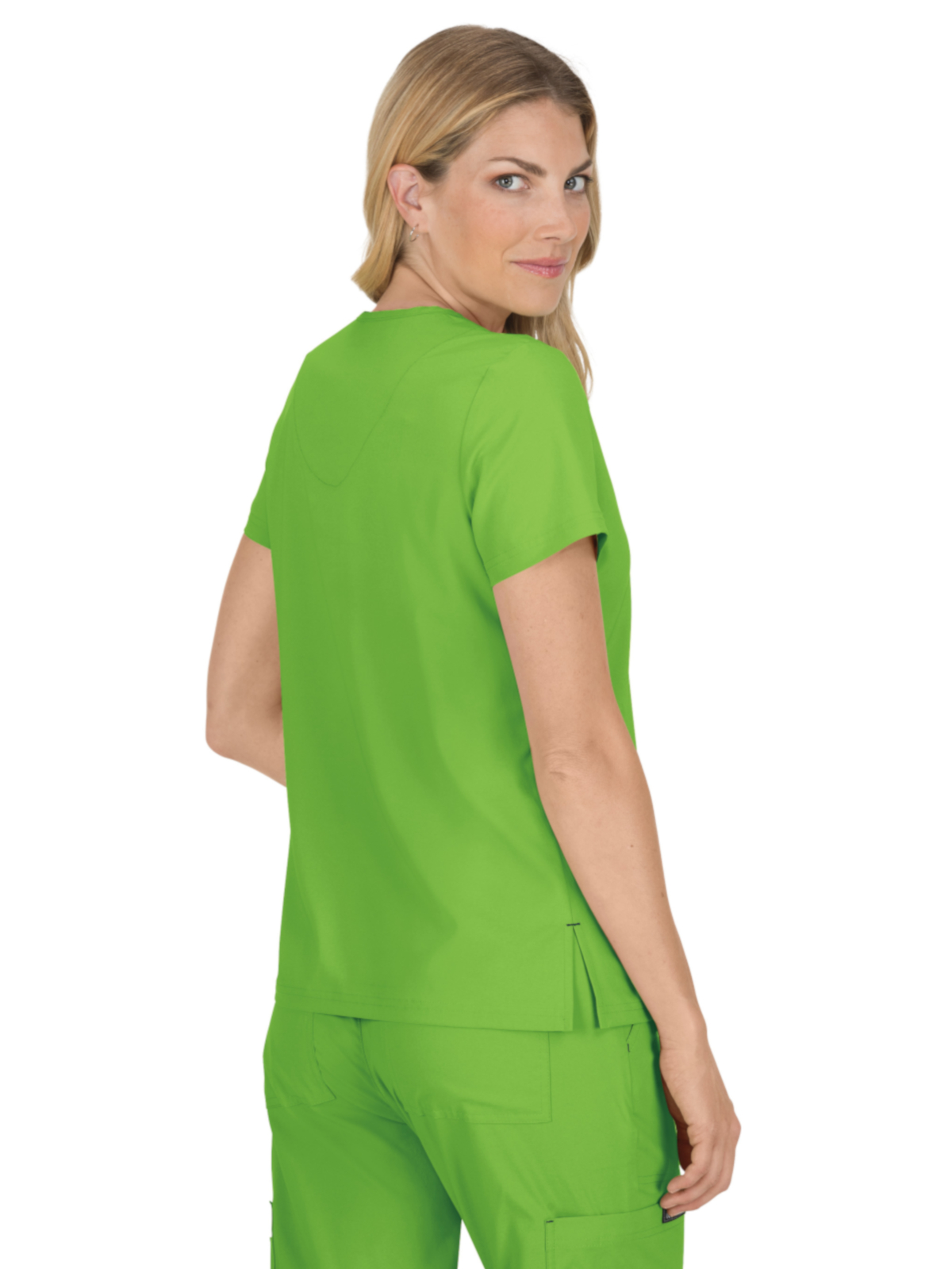 koi - Basics - Women's Four-Pocket Stretch V-Neck Becca Top 51
