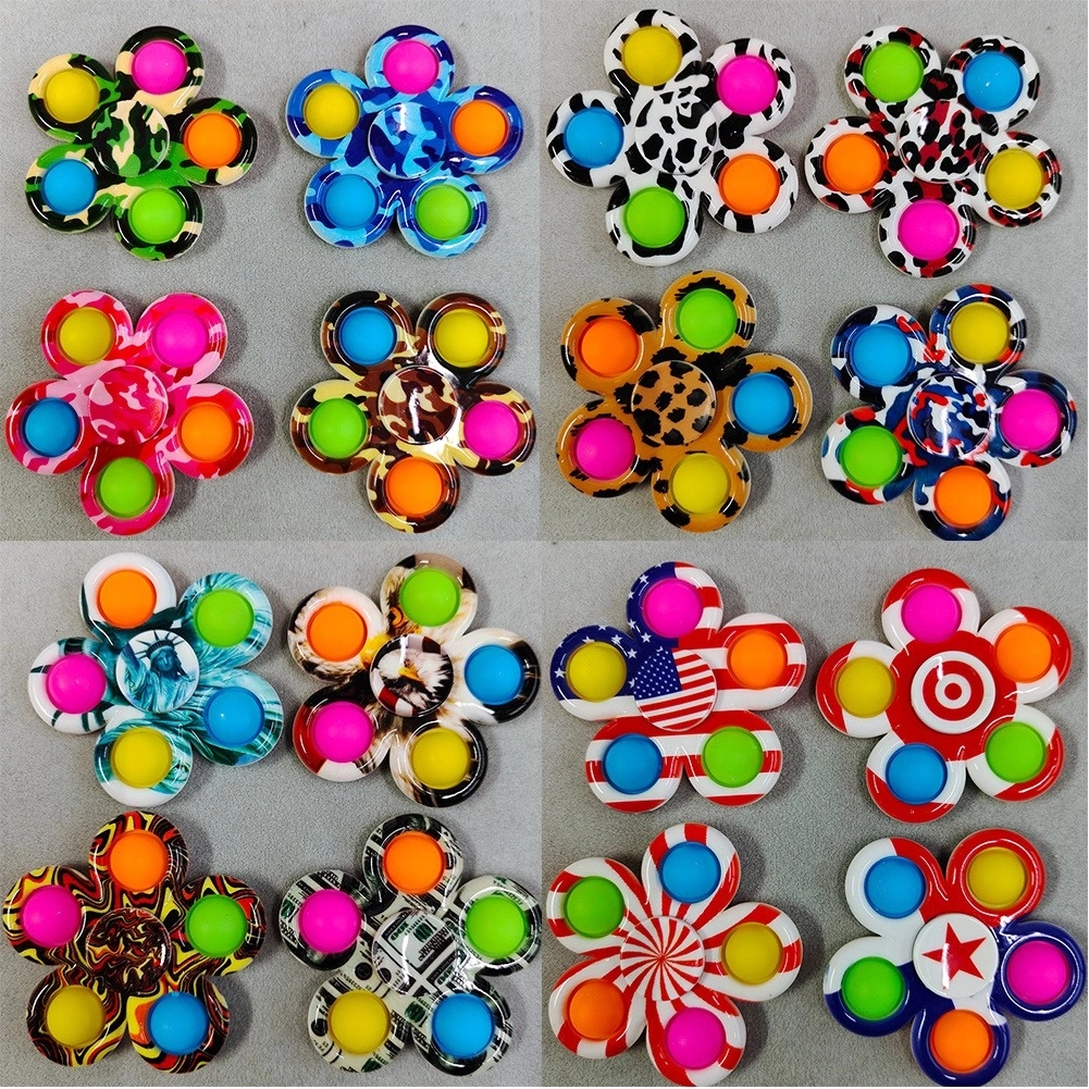 Five Bubbles Push Pop Fingertip Spinner Fidget Toy 3