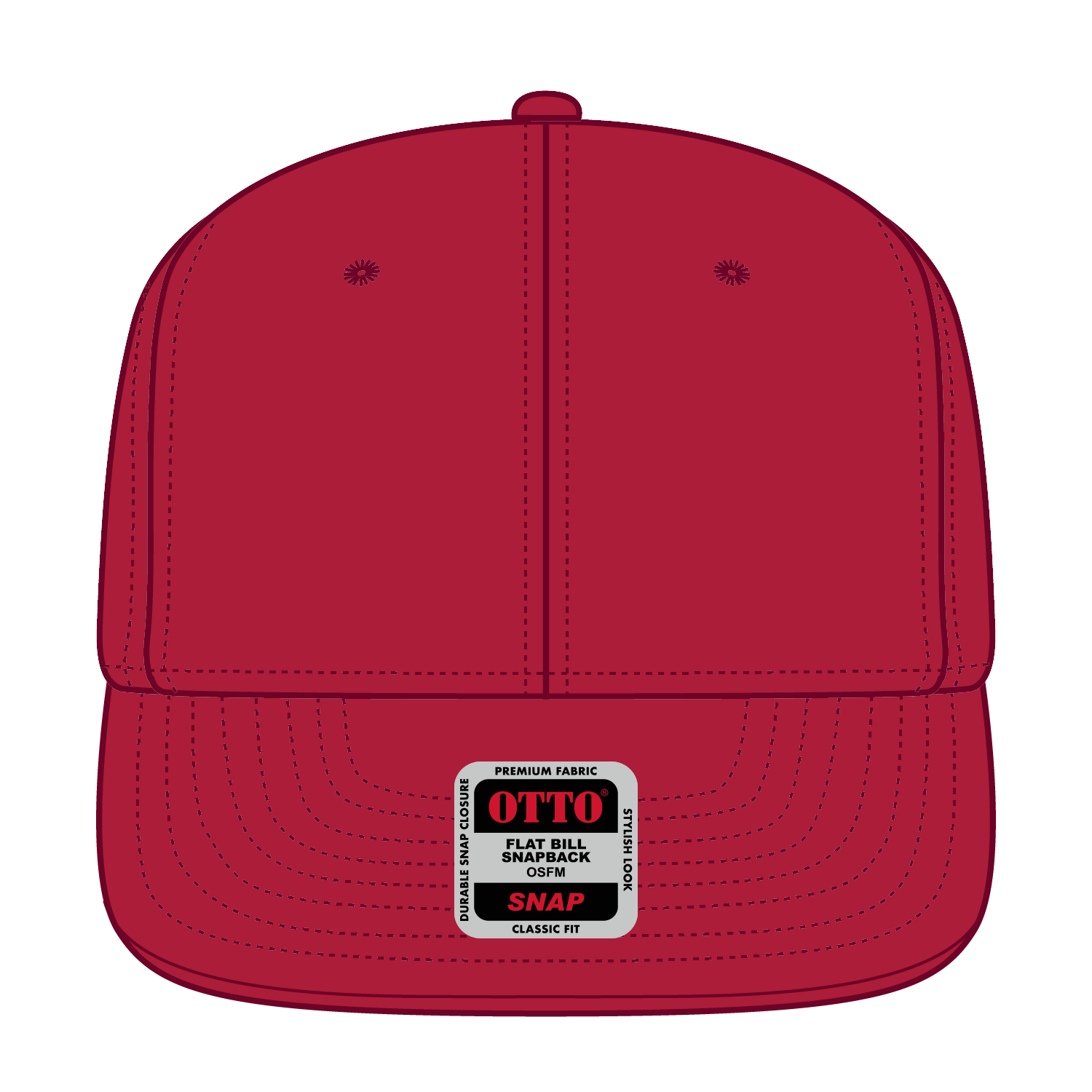 OTTO CAP® OTTO SNAP 6 Panel Pro Style Snapback Hat 72