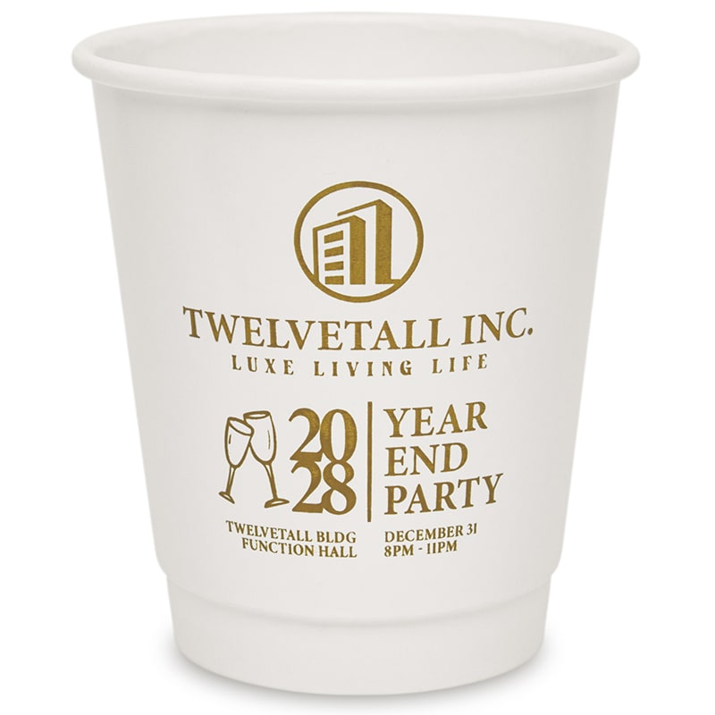 Custom 10 Oz. Double Wall Paper Hot Cups 19