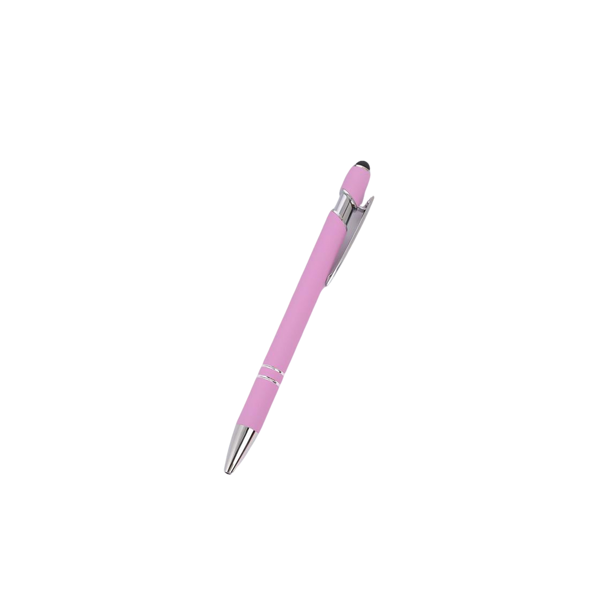 Metal Click Ballpoint Pen With Capacitive Stylus 5.7" 2