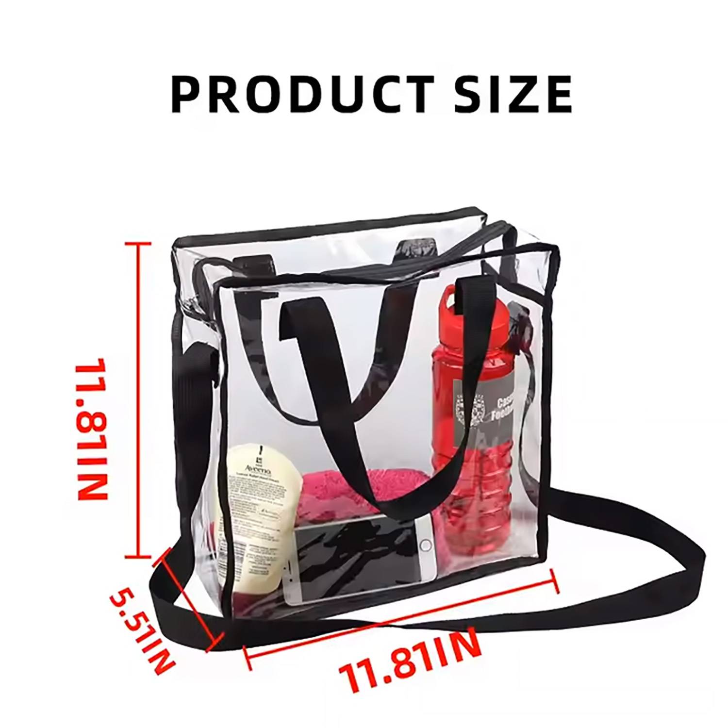 Transparent PVC zipper bag 5