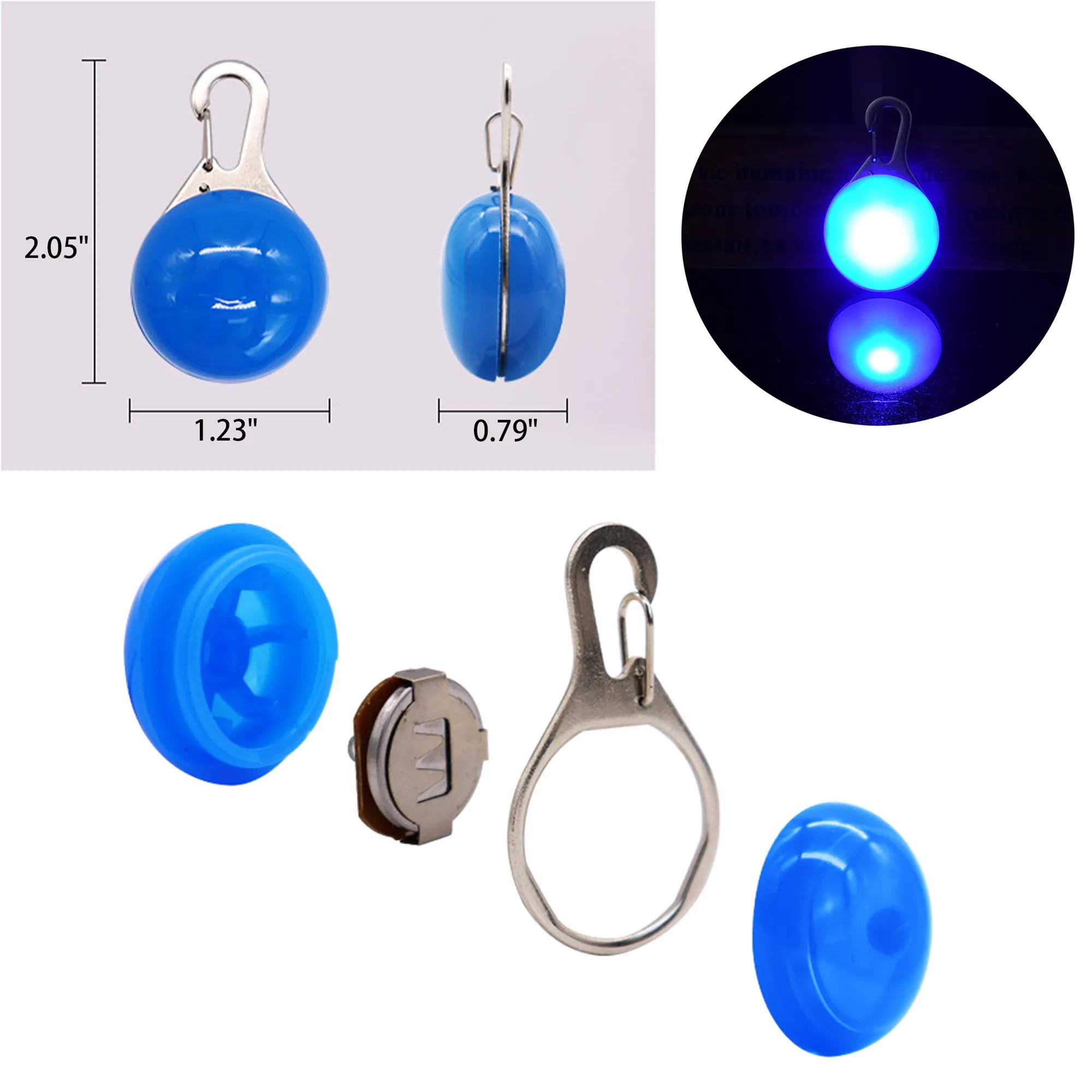 LED Dog Collar / Clip-on Pet Safety Light 2