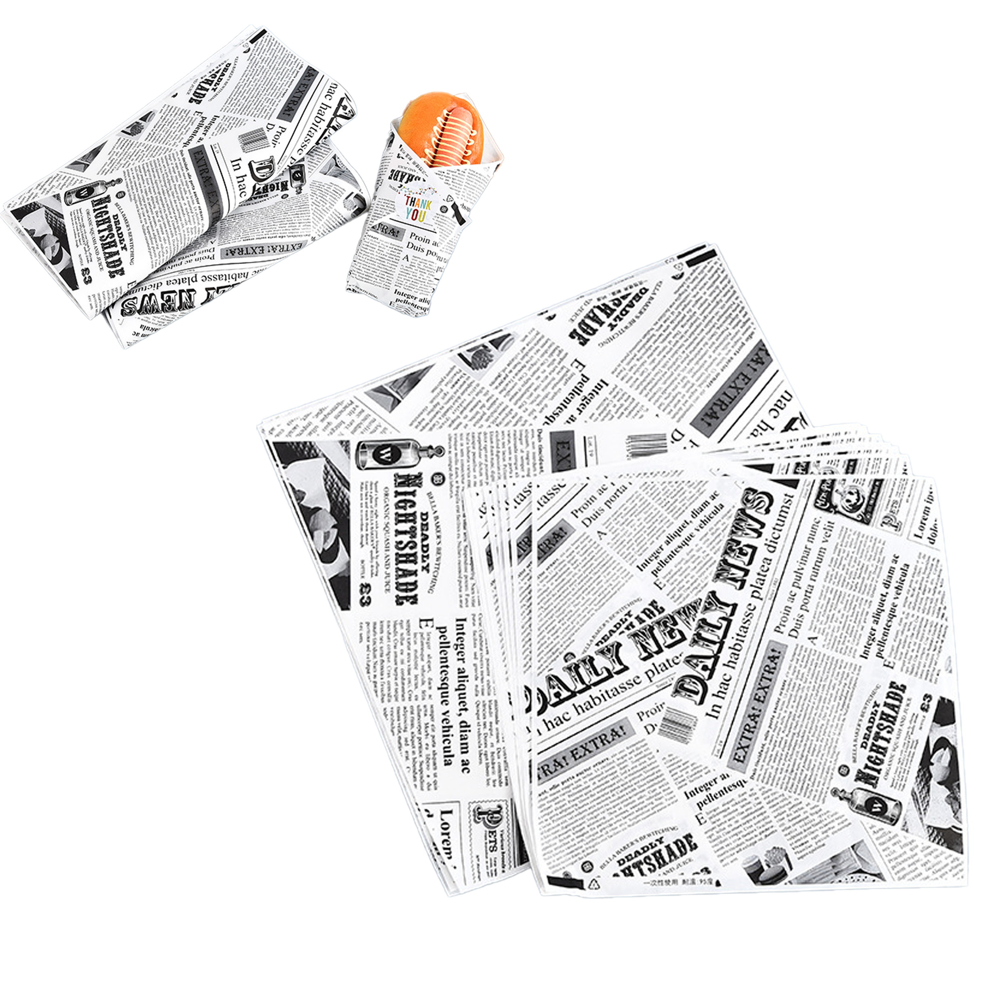Printed Oil Resistant Food Packaging Paper 2