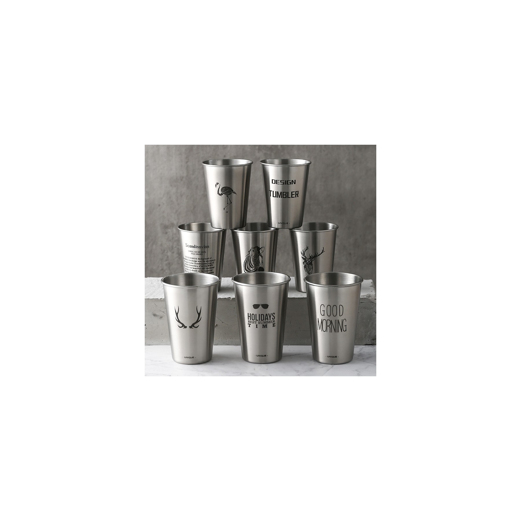 16 Oz. Stainless Steel Pint Cup Pint Glass 2