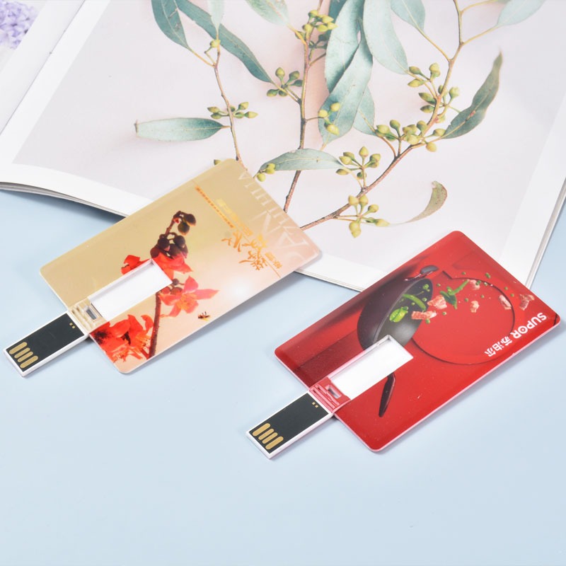 4GB Credit Card Shaped Swivel USB Flash Drive 2