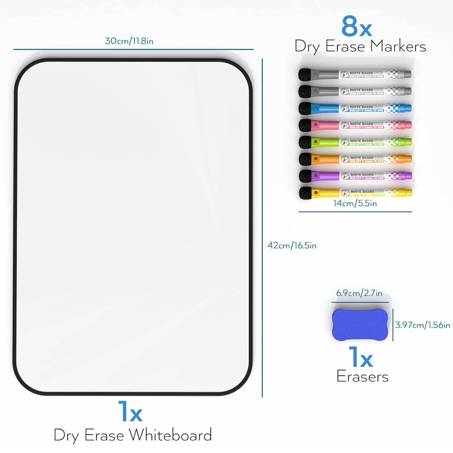 School Office Whiteboard W/ Pen Set 3