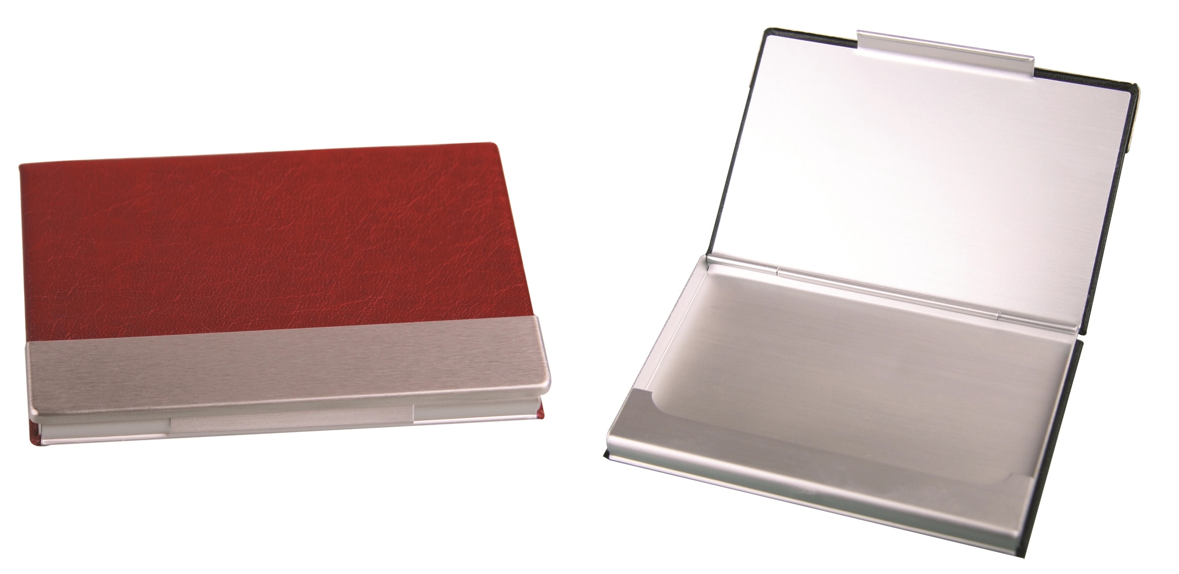 Leatherette Metal Business Card Case 4