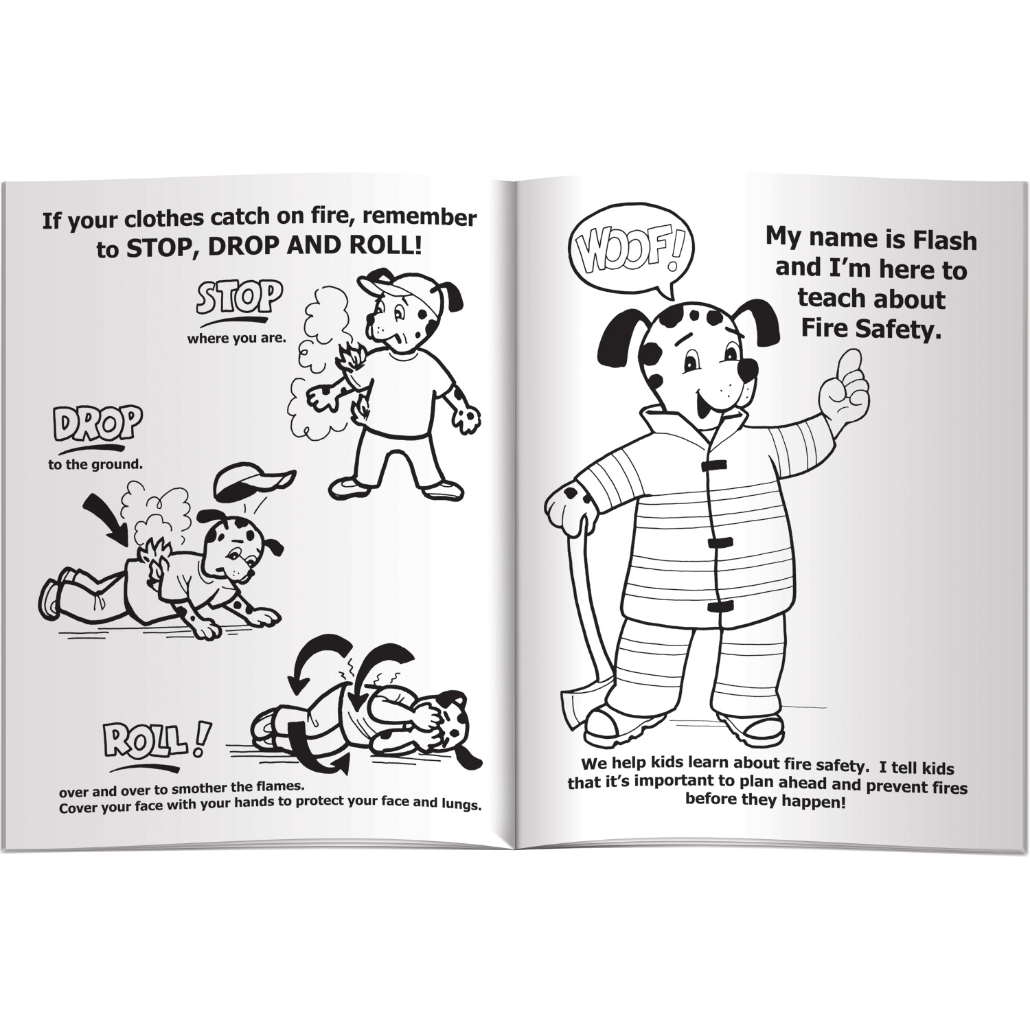 Coloring Book - Flash Teaches Fire Safety! 3