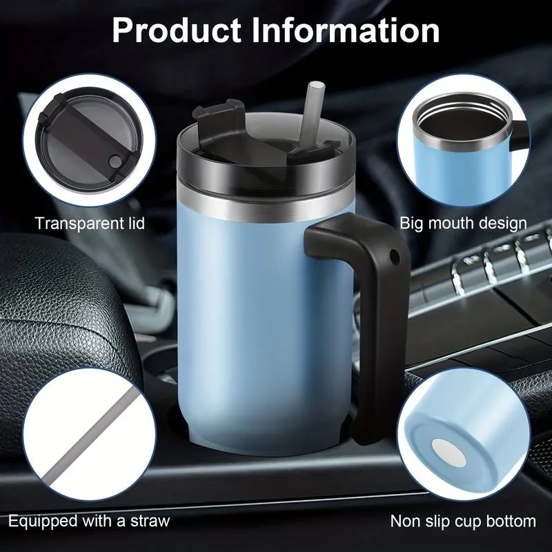 30oz.Tumbler With Handle Straw Lid 13