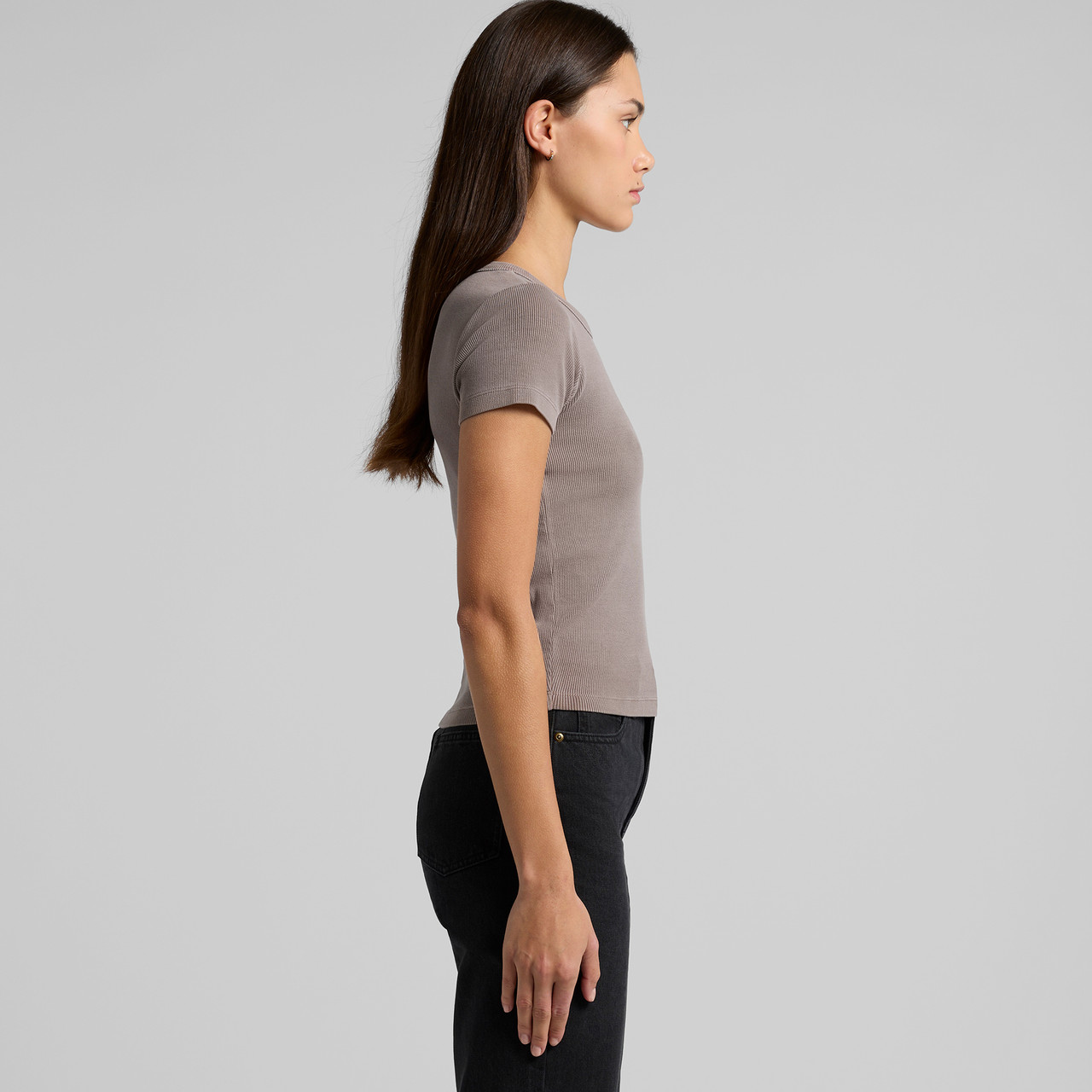 Wo's Faded Organic Rib Tee | 4036 5