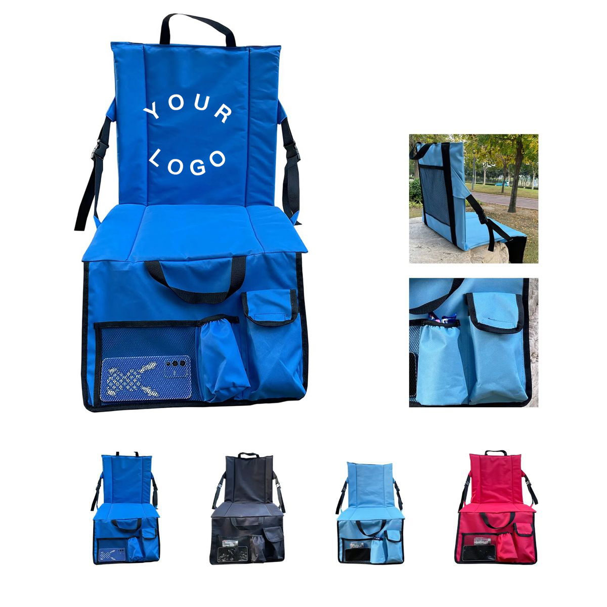 Stadium Pad with Adjustable Straps and Handle 8