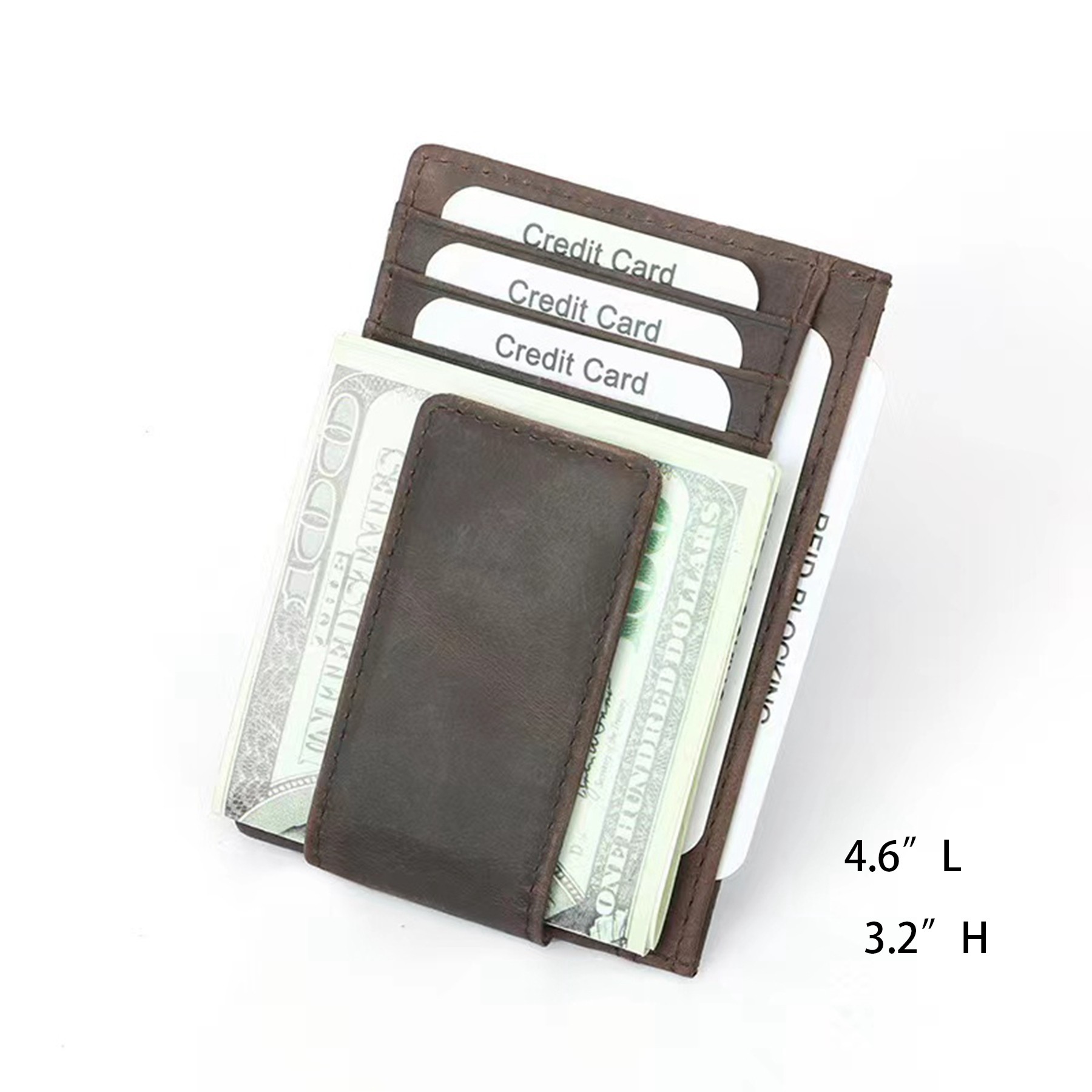 Money Clip Leather Wallet 3