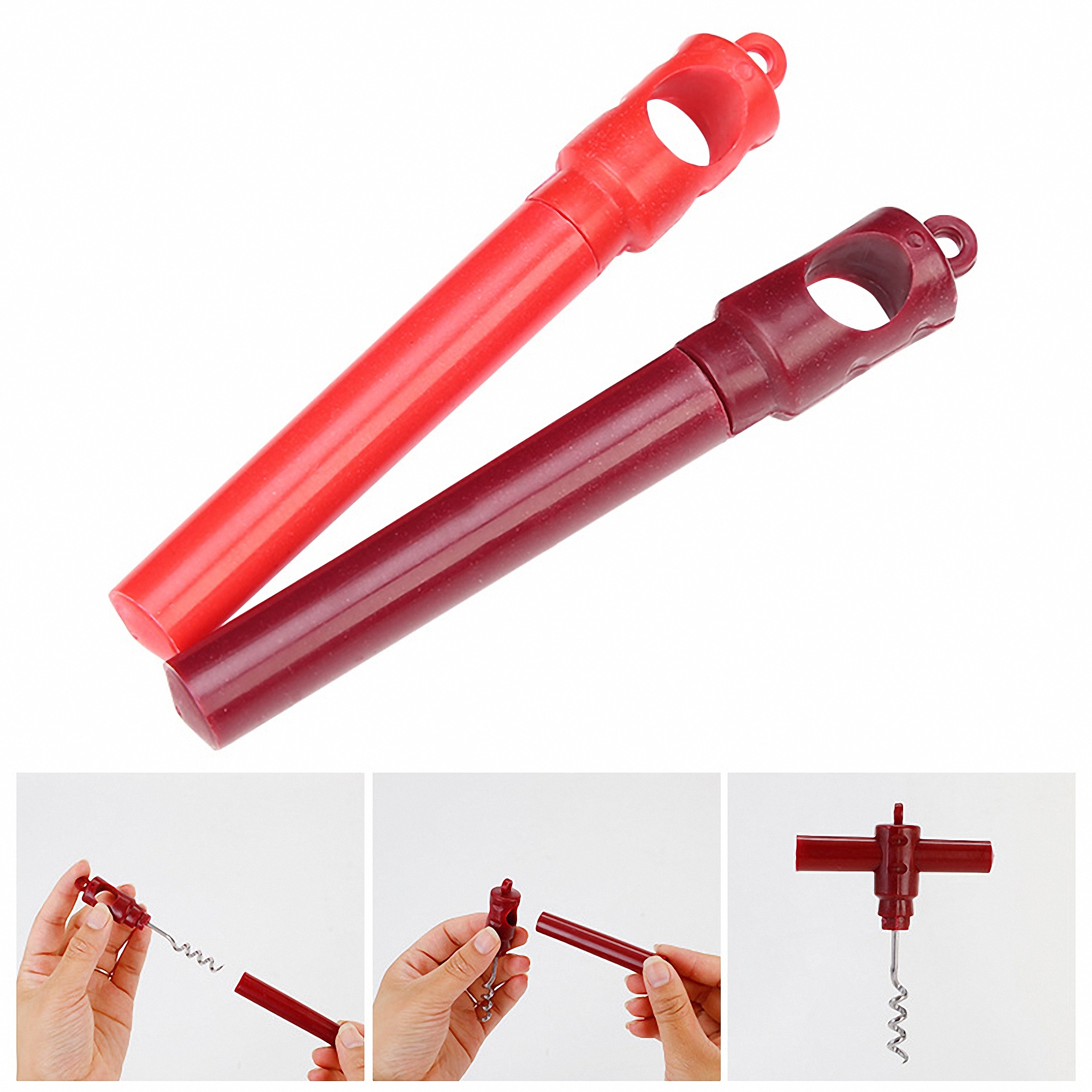 Large Classic Red Wine Corkscrew