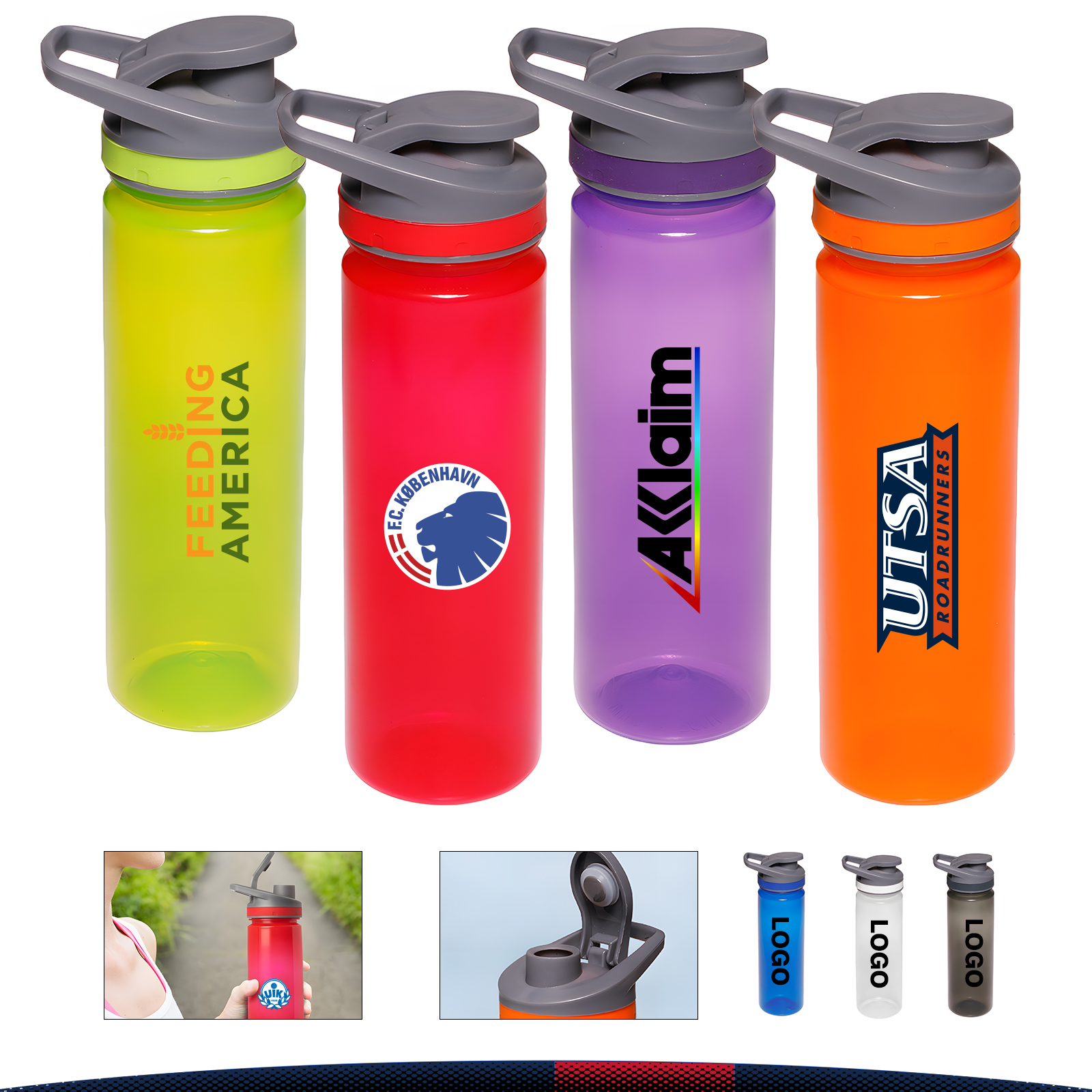 Vaioe Plastic Sports Bottle - 22 OZ. 9