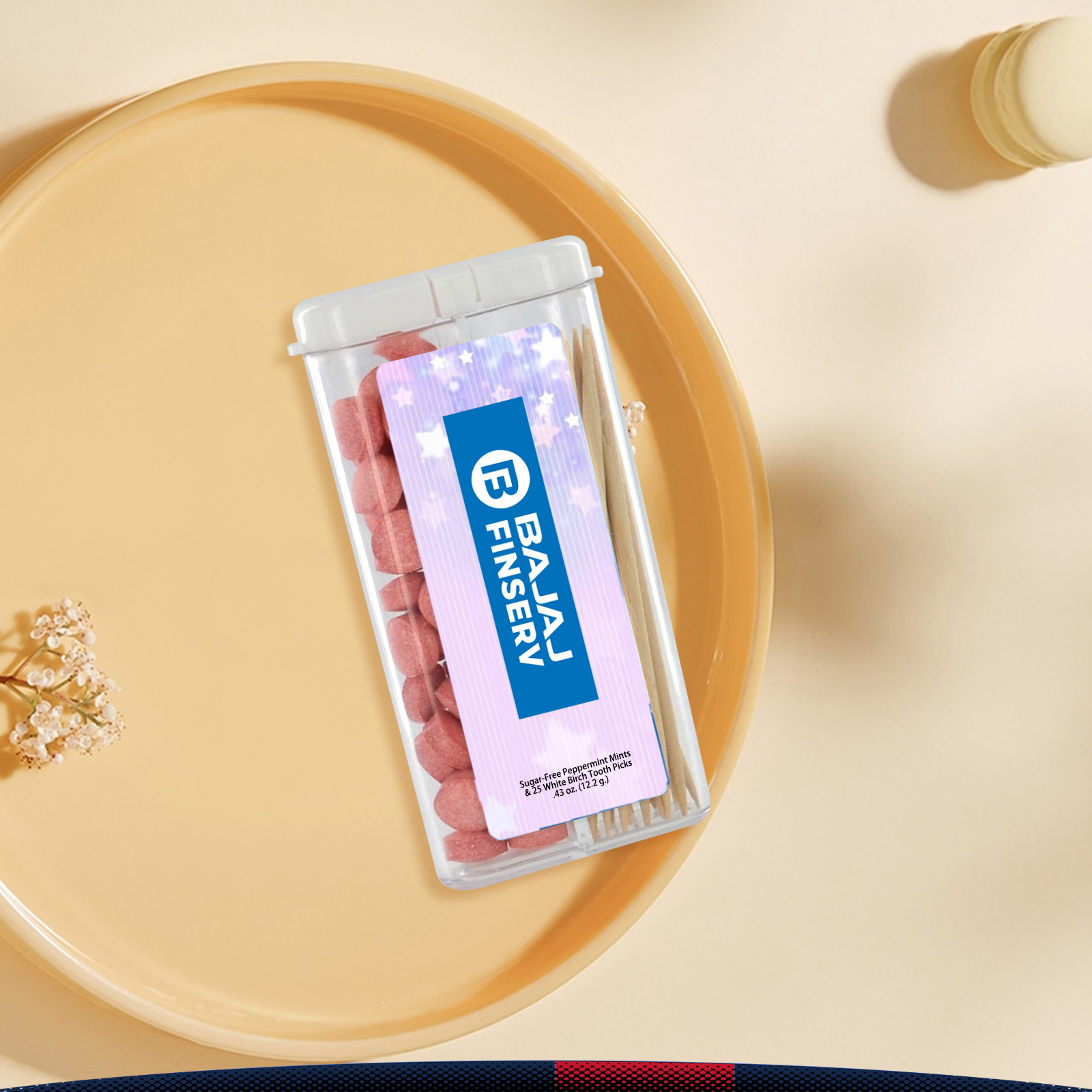 Xanthe Rectangular Flip-Top Mints and Toothpicks 8
