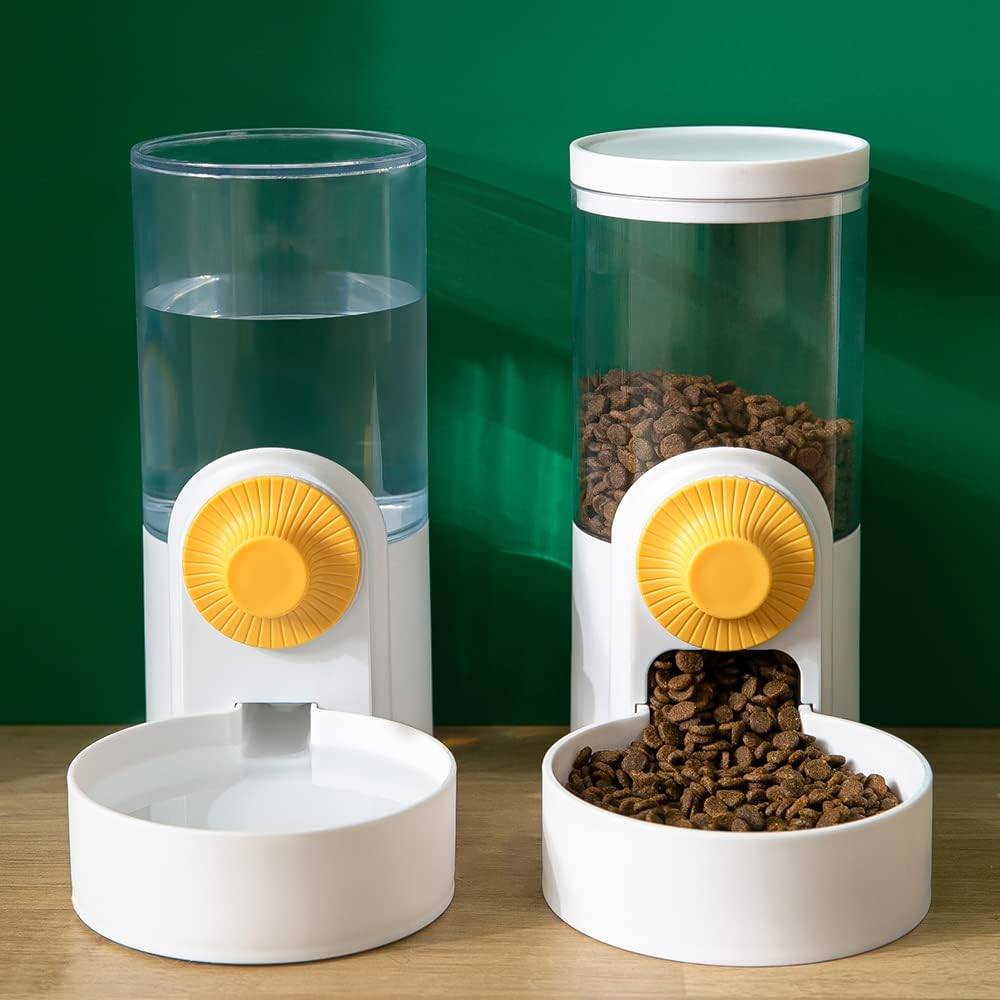 Cat Food and Water Feeder Dispenser Set 3