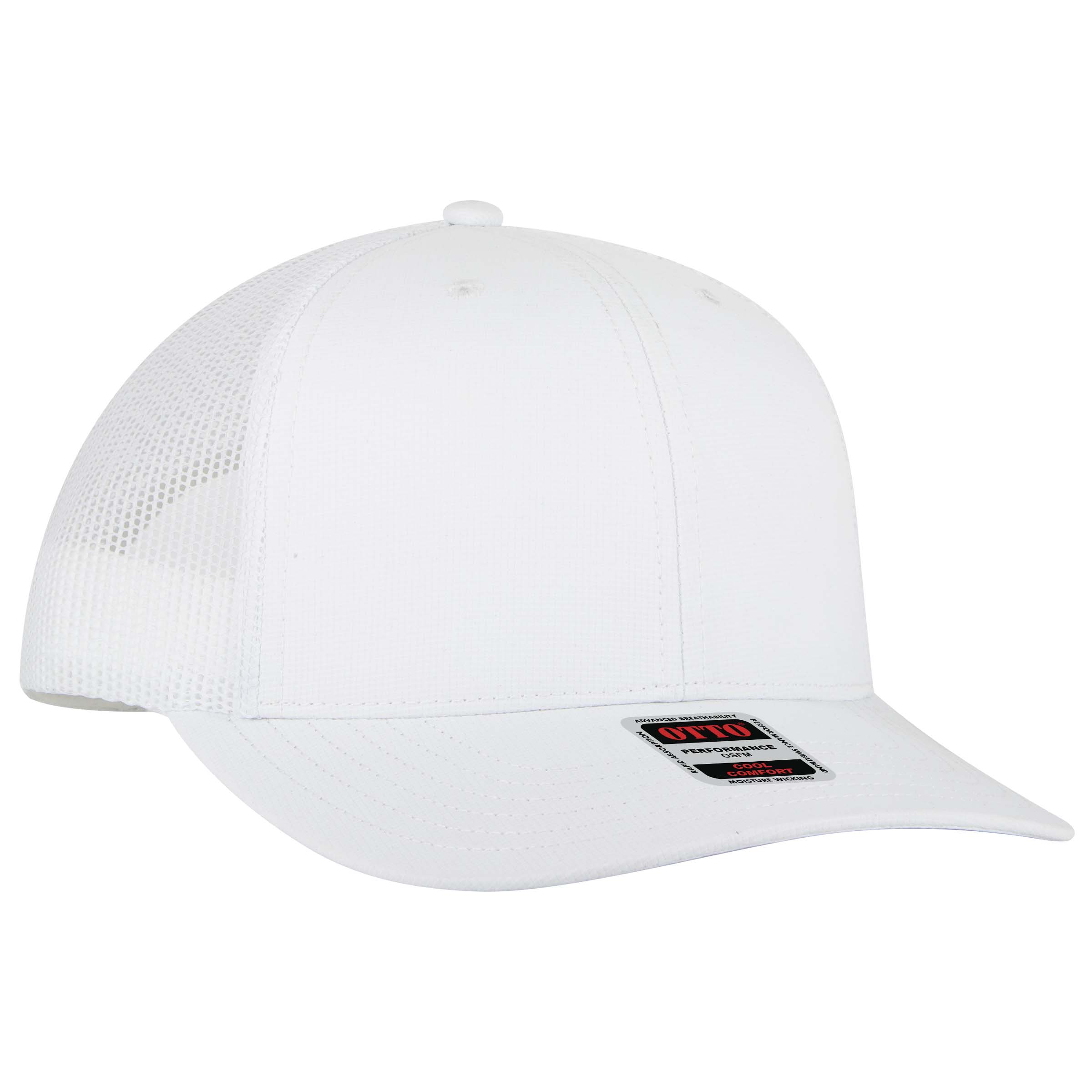 OTTO CAP® 6 Panel Mid Profile Mesh Back Trucker Hat 1