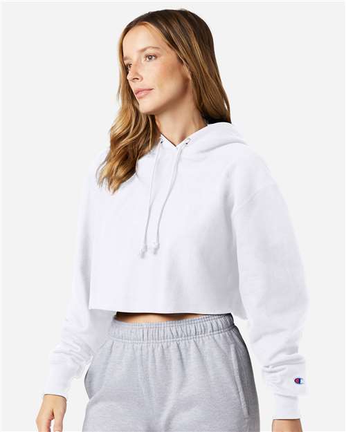 Women's Reverse Weave® Hooded Cropped Sweatshirt - RW01W 14