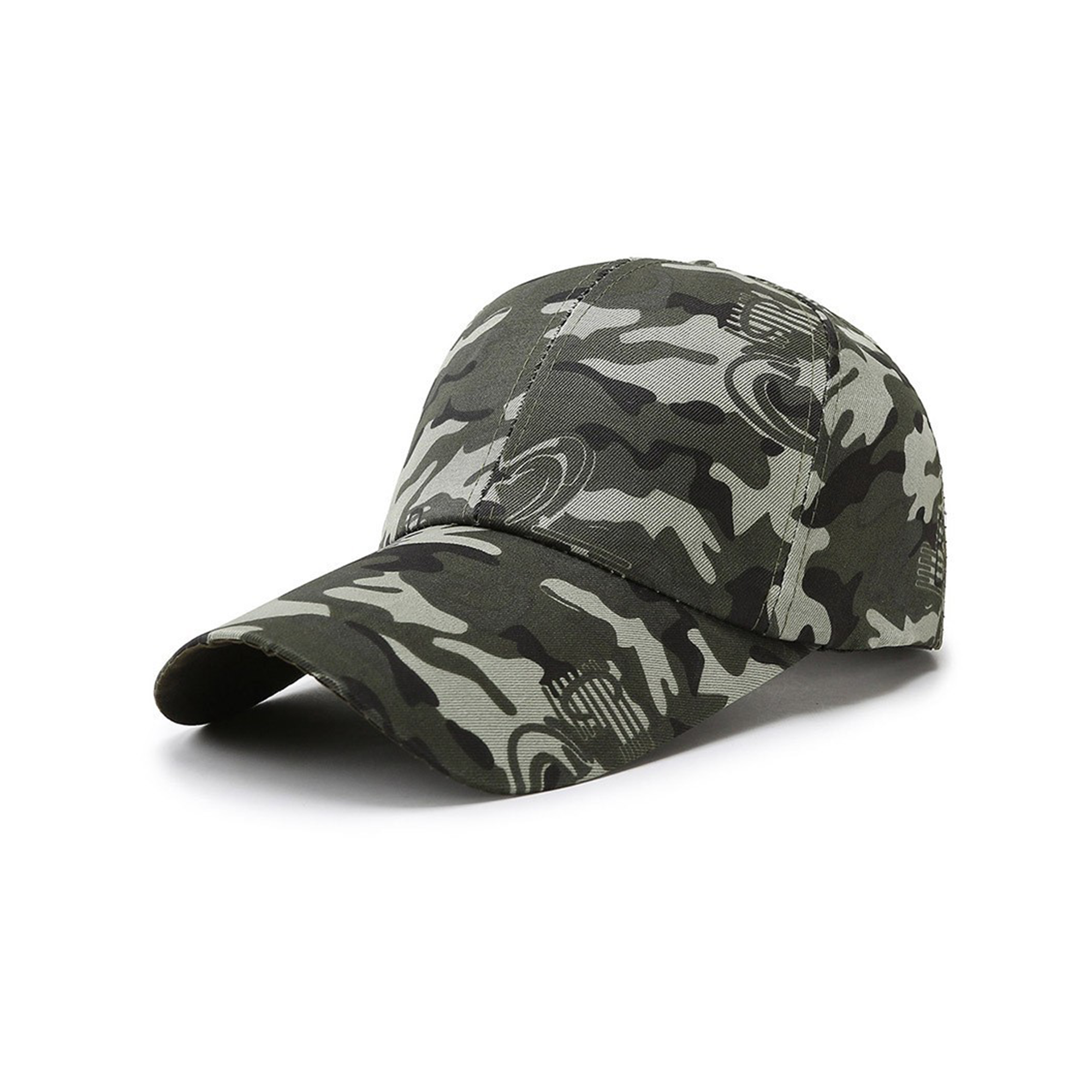 Camouflage Cotton Baseball Cap Adjustable Strap 13
