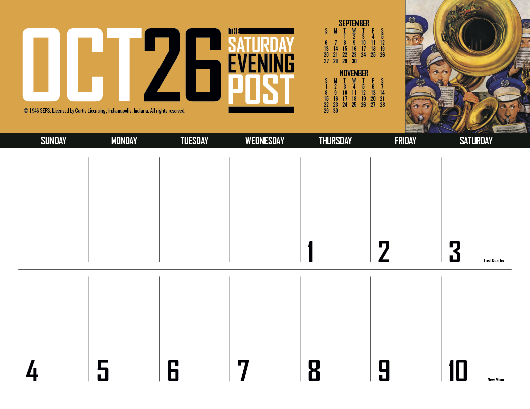 Triumph® Calendars Big Block Memo 9